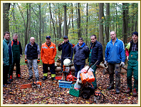 Arbeitseinsatz am Kleinen Gleichberg - Oktober 2014