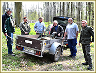 Arbeitseinsatz an der Steinsburg - April 2017