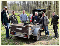 Arbeitseinsätze an der Steinsburg - April 2017