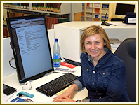 Manuela Hartung - wissenschaftliche Bibliothekarin beim TLDA