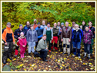 Arbeitseinsatz an der Steinsburg - Oktober 2020